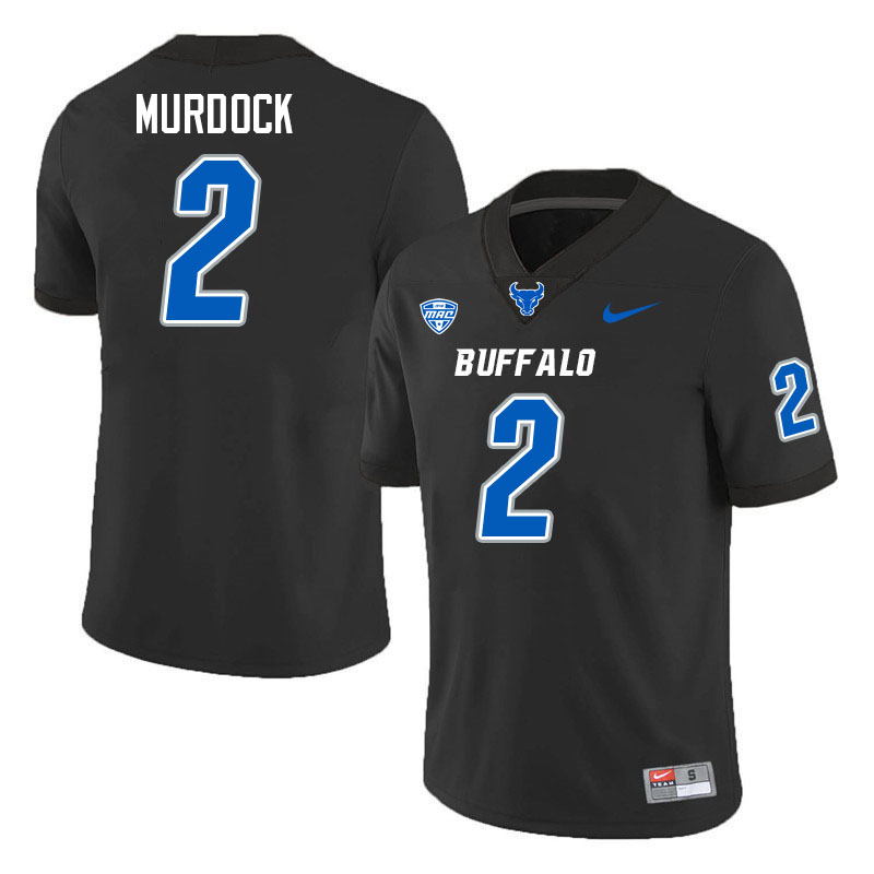 Buffalo Bulls #2 Red Murdock College Football Jerseys Stitched Sale-Black